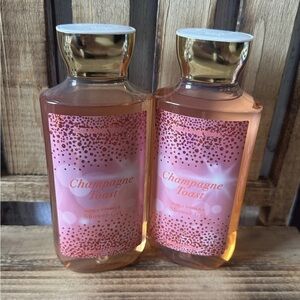QTY 2 - Bath & Body Works CHAMPAGNE TOAST Body Wash Shower Gel 10oz Each New